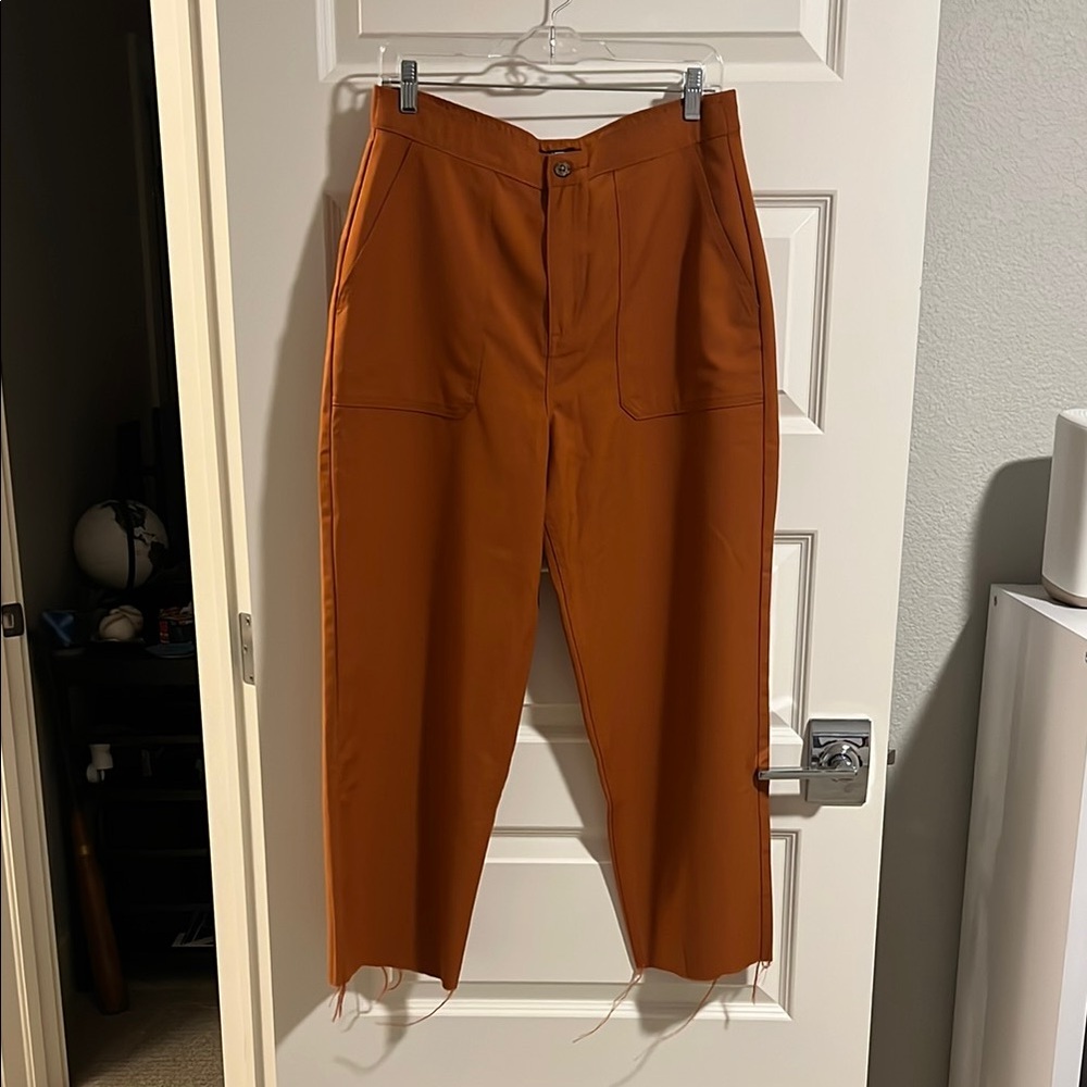 Vans Textured Waves Orange Wide Leg Pants